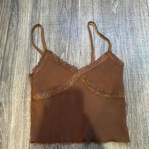 Cotton on lace crop top